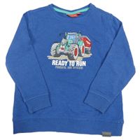 Modrá mikina s traktorom