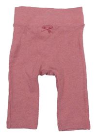 Ružové rebrované legíny Nutmeg