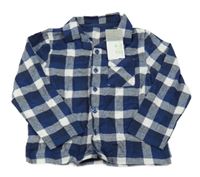 Nové - Safírovo-bílá kostkovaná košile Primark