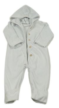 Biela kombinéza s kapucňou