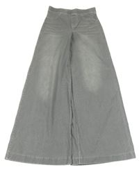 Šedé wide leg tregíny H&M