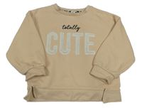 Ružovo-béžová mikina s nápisom River Island