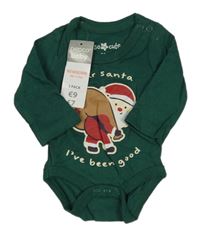 Nové - Zelené body se Santou so cute