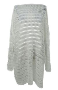 Dámska biela pletená vzorovaná tunika Shein