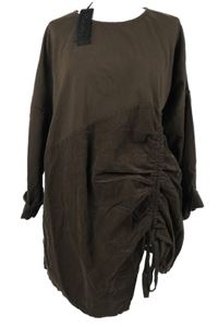 Nové - Dámska kávová manšestrovo/bavlněná tunika Studio