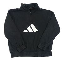 Čierna mikina so stojačikom Adidas