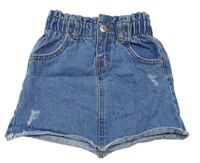 Modrá rifľová paper bag sukňa Denim Co.