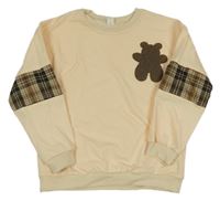 Světlemeruňková mikina s medvedíkom