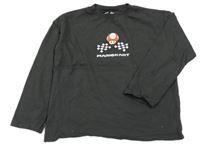 Tmavošedé triko s Máriem Zara