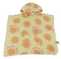 Žlté froté osuškové pončo so sluníčky a kapucňou M&S