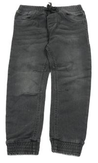 Tmavosivé cuff teplákové rifle lupilu