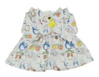 Nové - bílé bavlněné šaty - Peter Rabbit Matalan