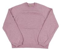 Ružový melírovaný sveter Only