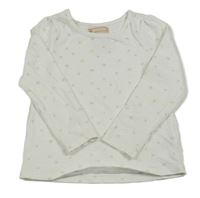 Biele tričko s hviezdičkami