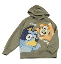 Hnedá mikina s Bluey a kapucňou