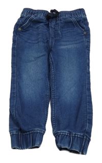 Tmavomodré teplákové cuff rifle Lupilu