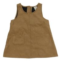 Hnedé semišové šaty s vreckami H&M