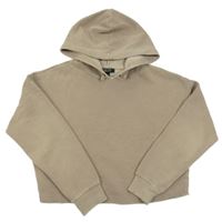 Hnedá crop mikina s kapucňou New Look