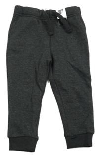 Nové - Tmavošedé cuff tepláky Dunnes 