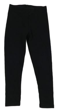 Černé žebrované legíny Next