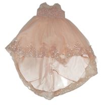 Korálové tylové šaty s kvetmi