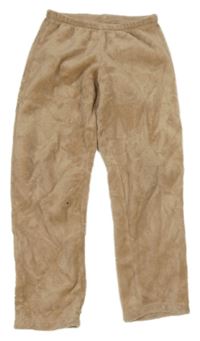 Béžové chlpaté nohavice