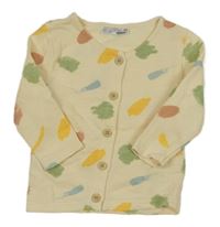 Smetanovo-farebné vzorované prepínaci tričko Ergee