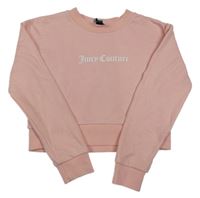 Svetloružová crop mikina s logom Juicy Couture