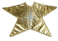 Kostým - Zlatá hvězda s popruhy na ramena