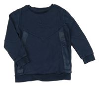 Tmavomodrá mikina s nápisom George