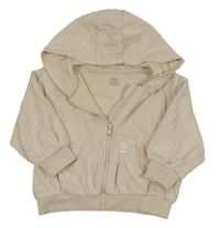 Béžová prepínaci mikina s kapucňou M&S