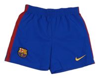 Tmavomodro-červené fotbalové funkční kraťasy FCB Nike