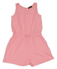 Neonově růžový kraťasový overal s krajkou C&A