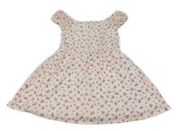 Biele kvietkovane šifónové šaty Y.F.K.