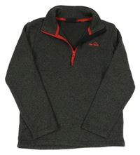 Šedo-černá melírovaná pletená funkční mikina s logem Peter Storm