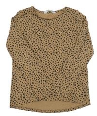 Béžovo-sivé vzorované tričko H&M