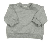 Šedá melírovaná mikina H&M