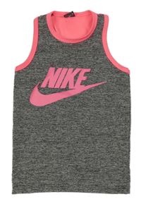 Sivo-ružový športový top s logem - Nike