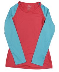 Jahodovo-modré funkční triko crane