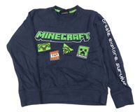 Tmavomodrá mikina s Minecraft ZEEMAN