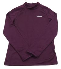 Mahagonové thermo triko s logem Wed'ze