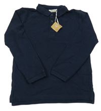 Nové - tmavomodré mikinotriko s golierikom Sfera