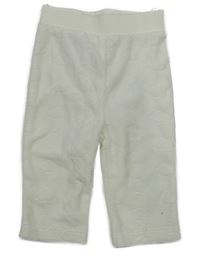 Smotanové zamatové tepláky s obláčikmi  C&A