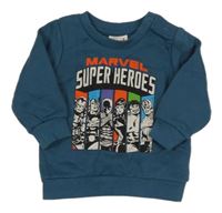 Petrolejová mikina so Super Heroes PRIMARK