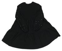 Černé teplákové šaty s pecičkami George