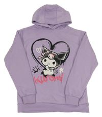 Levandulová mikina s Kuromi a kapucí PRIMARK