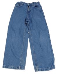 Modré baggy waist rifle H&M