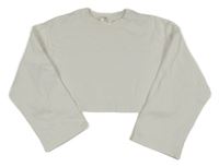 Biela crop mikina H&M