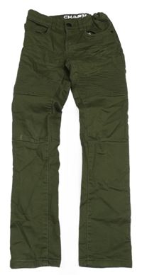 Tmavokhaki skinny teplákové rifle Chapter young