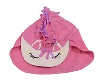 Tmavoružová UV kšiltovka - jednorožec Mothercare